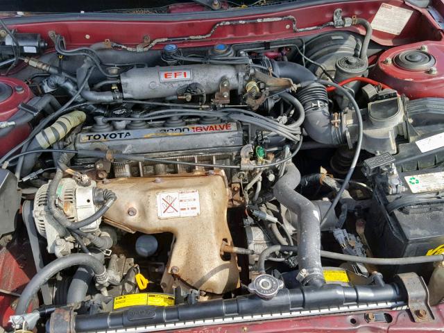 4T1SV21E9MU451616 - 1991 TOYOTA CAMRY DLX 勃艮第红 照片 7