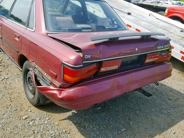 4T1SV21E9MU451616 - 1991 TOYOTA CAMRY DLX 勃艮第红 照片 9