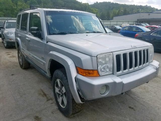 1J8HG48N76C280232 - 2006 JEEP COMMANDER SILVER photo 1
