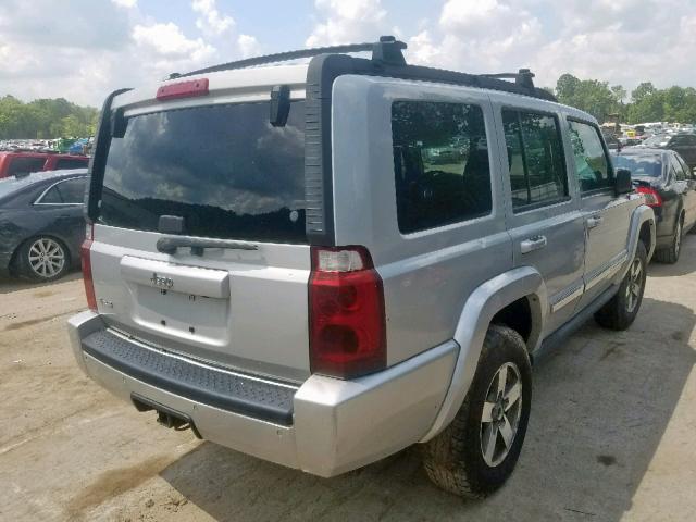 1J8HG48N76C280232 - 2006 JEEP COMMANDER SILVER photo 4