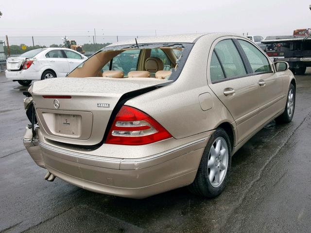 WDBRF61J72F235056 - 2002 MERCEDES-BENZ C 240 GOLD photo 4