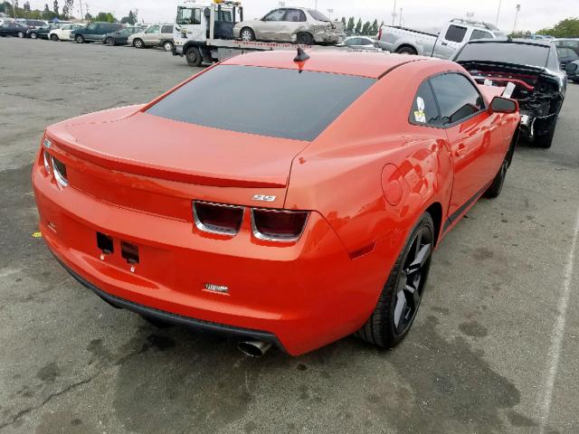 2G1FJ1EJ0C9155522 - 2012 CHEVROLET CAMARO SS ORANGE photo 4