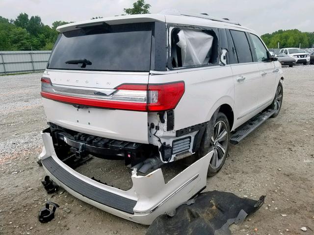 5LMJJ3LTXKEL04833 - 2019 LINCOLN NAVIGATOR WHITE photo 4