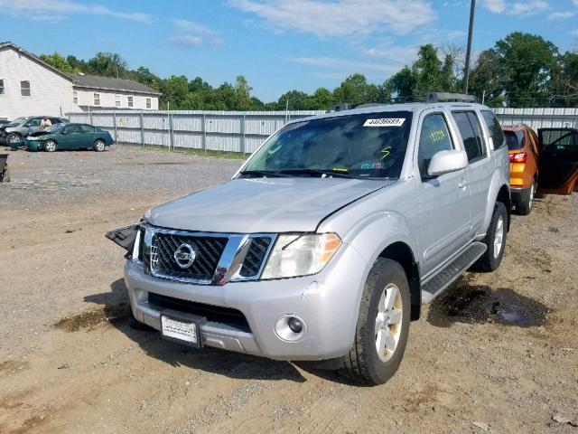 5N1AR18B28C656101 - 2008 NISSAN PATHFINDER SILVER photo 2