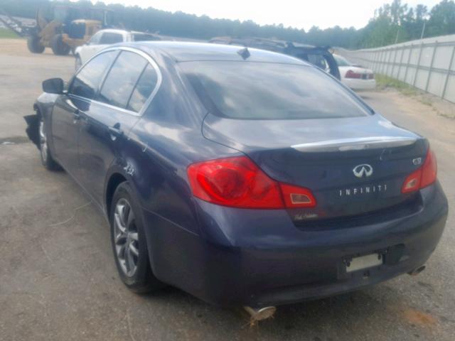 JNKCV61E39M310286 - 2009 INFINITI G37 BASE BLACK photo 3