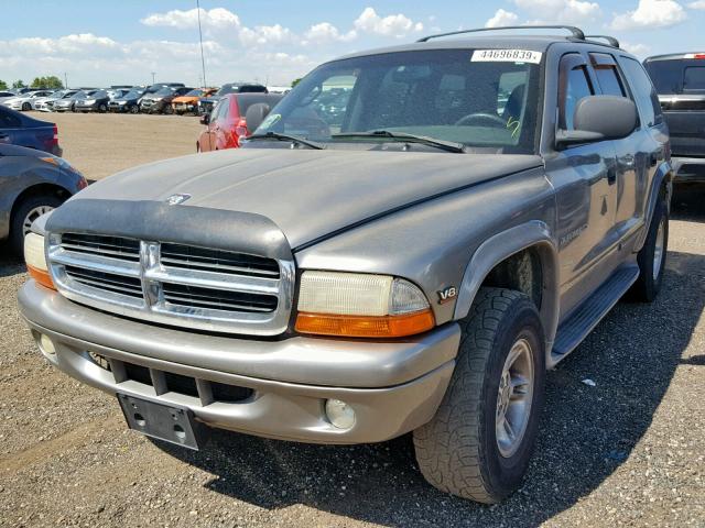 1B4HS28Z5YF285425 - 2000 DODGE DURANGO TAN photo 2