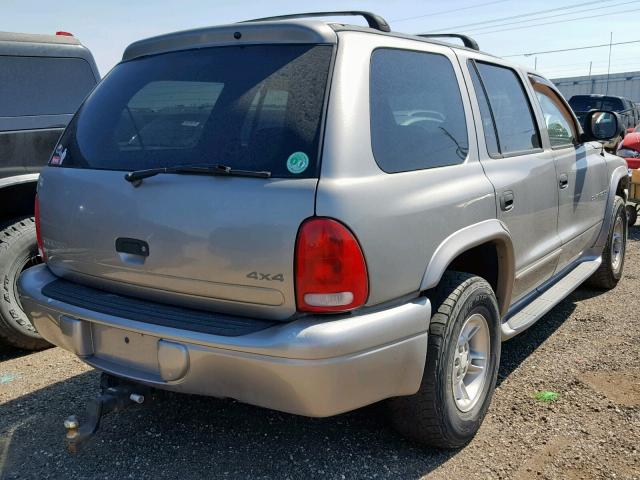 1B4HS28Z5YF285425 - 2000 DODGE DURANGO TAN photo 4