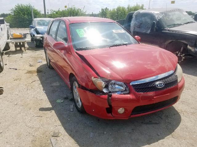 KNAFE161X75001023 - 2007 KIA SPECTRA5 S RED photo 1