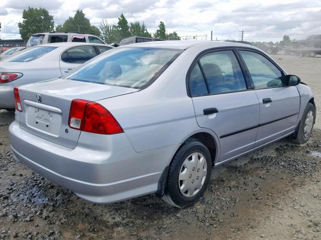 1HGES16355L030111 - 2005 HONDA CIVIC DX V SILVER photo 4