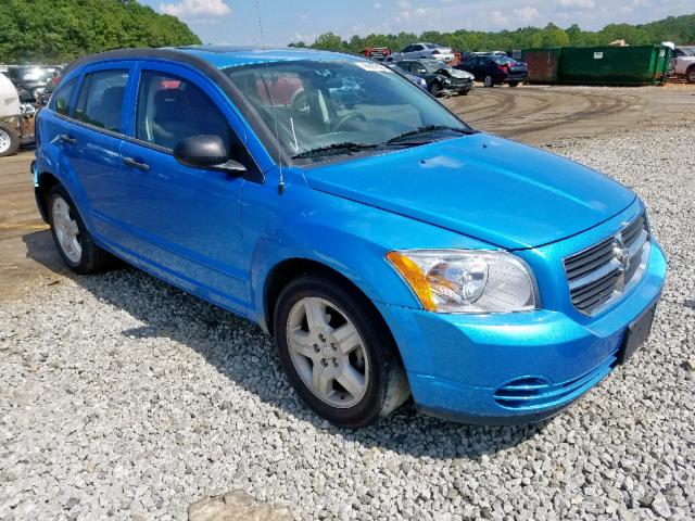 1B3HB48B38D692268 - 2008 DODGE CALIBER SX BLUE photo 1