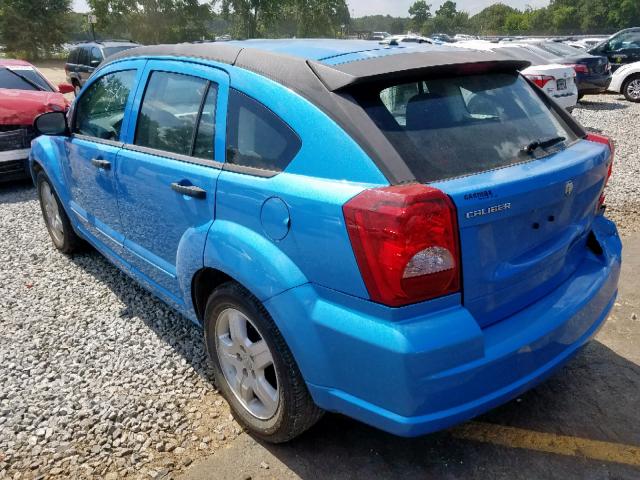 1B3HB48B38D692268 - 2008 DODGE CALIBER SX BLUE photo 3