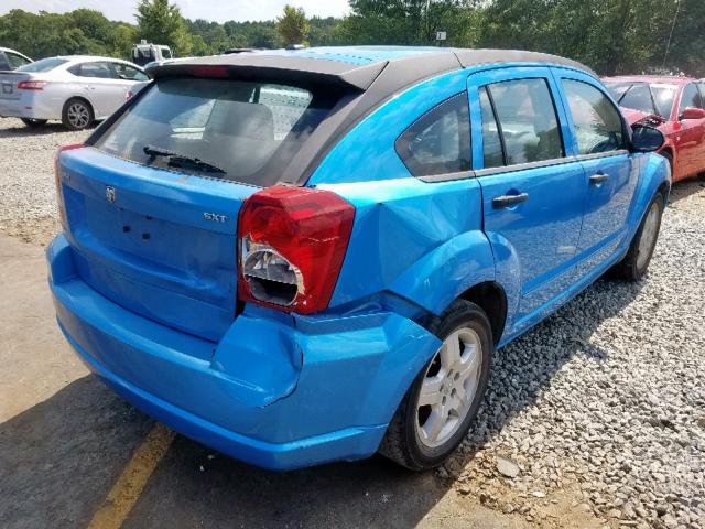 1B3HB48B38D692268 - 2008 DODGE CALIBER SX BLUE photo 4