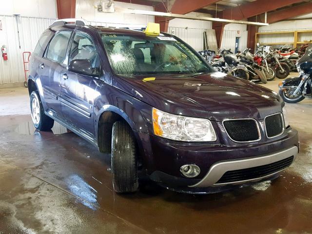 2CKDL73F876047319 - 2007 PONTIAC TORRENT PURPLE photo 1