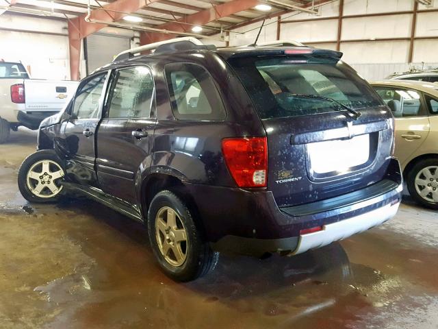 2CKDL73F876047319 - 2007 PONTIAC TORRENT PURPLE photo 3