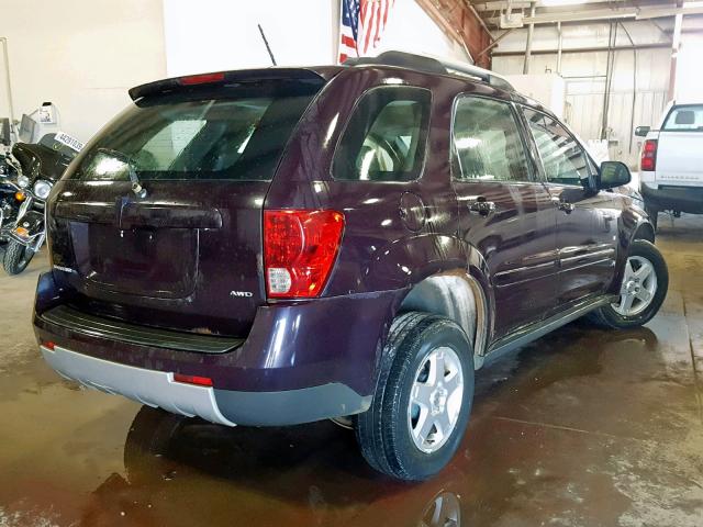 2CKDL73F876047319 - 2007 PONTIAC TORRENT PURPLE photo 4