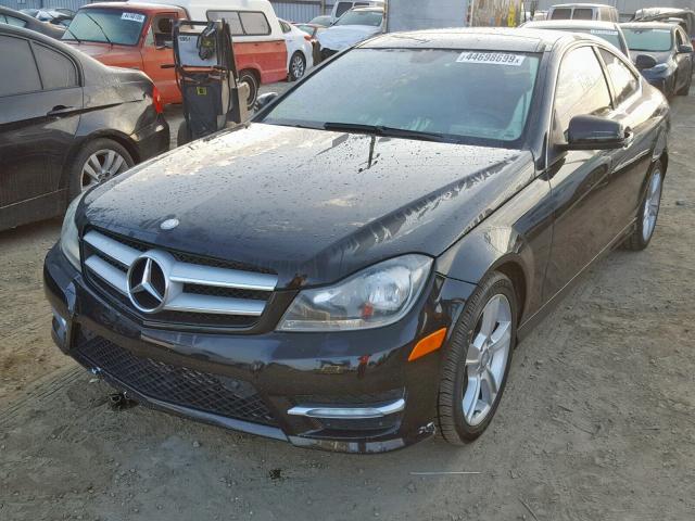 WDDGJ4HB6CF803315 - 2012 MERCEDES-BENZ C 250 BLACK photo 2