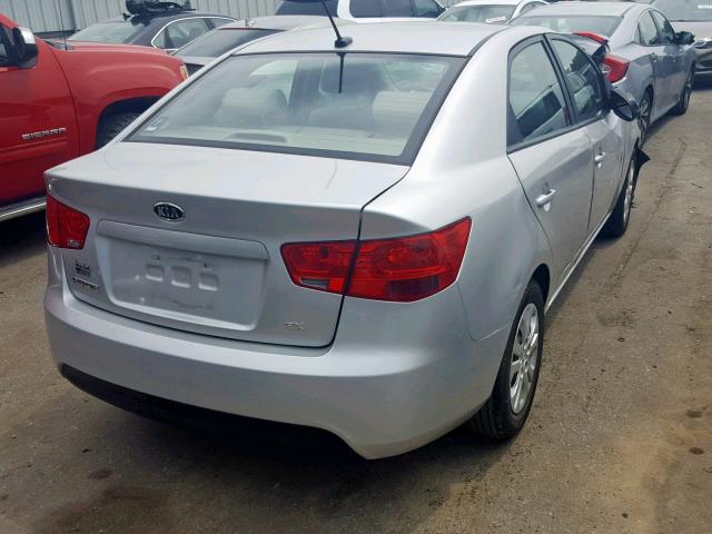 KNAFU4A20C5483399 - 2012 KIA FORTE EX SILVER photo 4