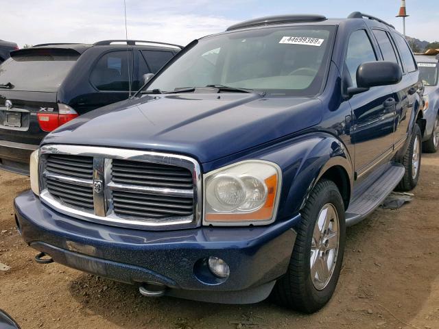 1D8HB58286F172347 - 2006 DODGE DURANGO LI BLUE photo 2