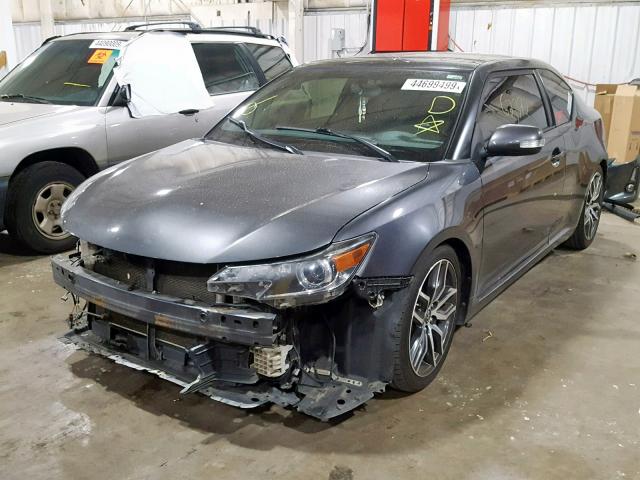 JTKJF5C76E3077883 - 2014 TOYOTA SCION TC ნაცრისფერი ფოტო 2