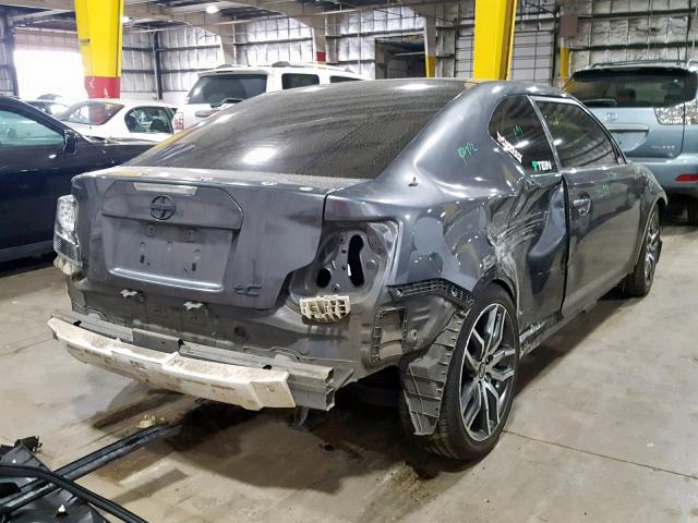 JTKJF5C76E3077883 - 2014 TOYOTA SCION TC ნაცრისფერი ფოტო 4