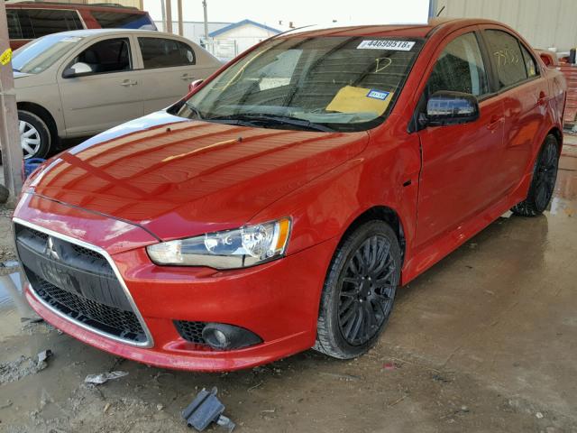 JA32U8FW8DU013647 - 2013 MITSUBISHI LANCER GT RED photo 2