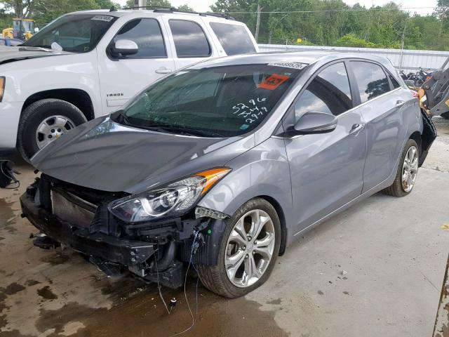 KMHD35LH9EU215296 - 2014 HYUNDAI ELANTRA GT SILVER photo 2