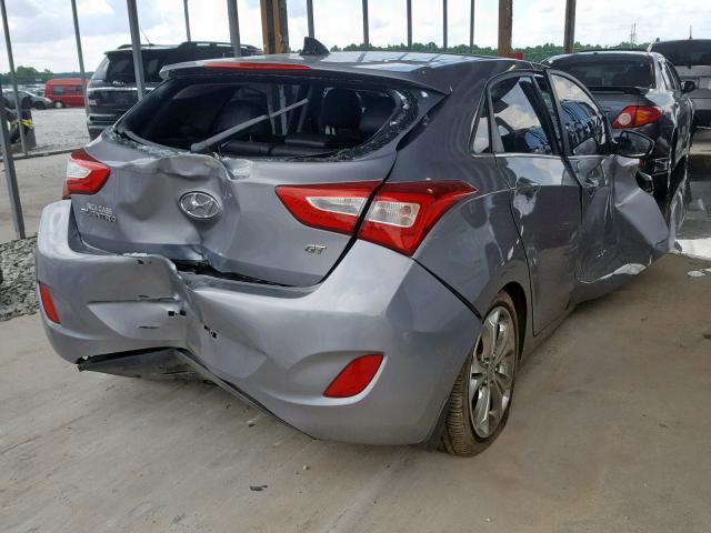 KMHD35LH9EU215296 - 2014 HYUNDAI ELANTRA GT SILVER photo 4