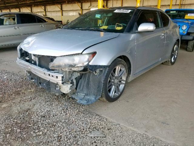 JTKJF5C78D3050490 - 2013 TOYOTA SCION TC ვერცხლისფერი ფოტო 2