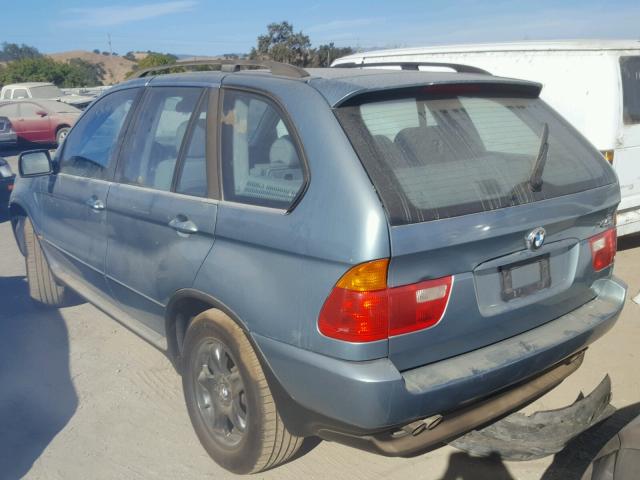 5UXFB33552LH31720 - 2002 BMW X5 4.4I GREEN photo 3