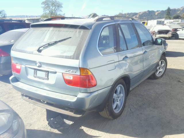 5UXFB33552LH31720 - 2002 BMW X5 4.4I GREEN photo 4