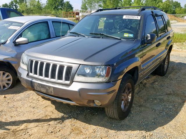 1J4GW48S94C335511 - 2004 JEEP GRAND CHER GRAY photo 2