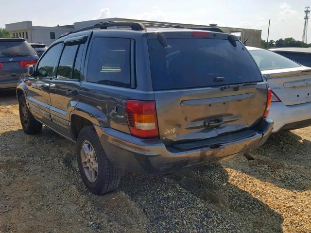 1J4GW48S94C335511 - 2004 JEEP GRAND CHER GRAY photo 3