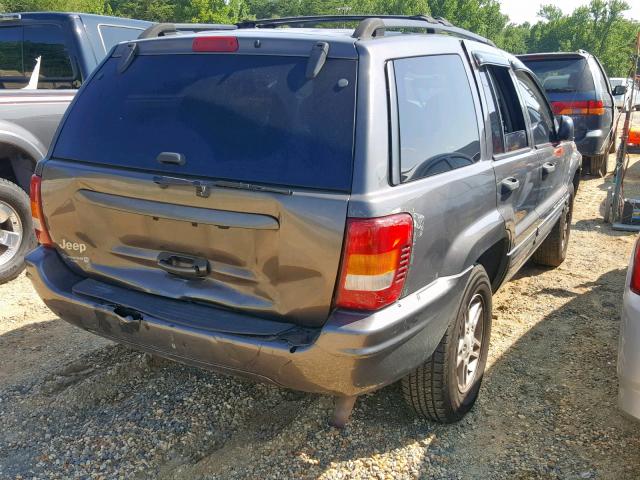 1J4GW48S94C335511 - 2004 JEEP GRAND CHER GRAY photo 4