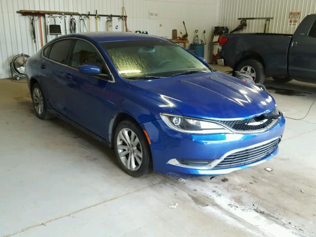 1C3CCCAB9FN611831 - 2015 CHRYSLER 200 LIMITE BLUE photo 1