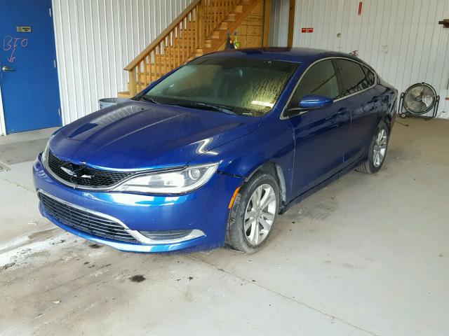 1C3CCCAB9FN611831 - 2015 CHRYSLER 200 LIMITE BLUE photo 2