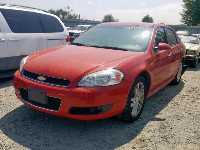 2G1WC5E31D1184630 - 2013 CHEVROLET IMPALA LTZ RED photo 2