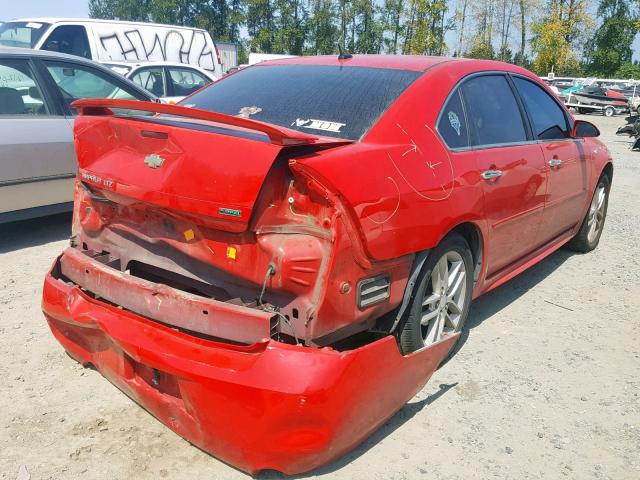 2G1WC5E31D1184630 - 2013 CHEVROLET IMPALA LTZ RED photo 4