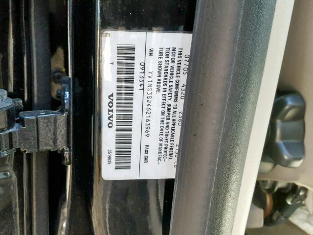 YV1MS382462163969 - 2006 VOLVO S40 2.4I BLACK photo 10