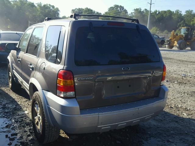 1FMYU95H26KC44199 - 2006 FORD ESCAPE HEV GRAY photo 3