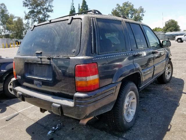 1J4FX78SXWC218436 - 1998 JEEP GRAND CHER BLACK photo 4