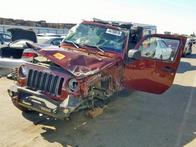 1J4GA59137L118700 - 2007 JEEP WRANGLER S წითელი ფოტო 2