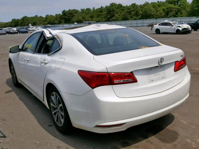 19UUB1F52JA009509 - 2018 ACURA TLX TECH WHITE photo 3