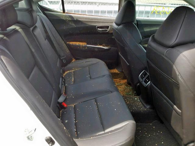 19UUB1F52JA009509 - 2018 ACURA TLX TECH WHITE photo 6