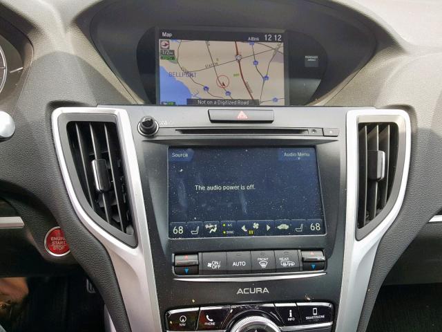 19UUB1F52JA009509 - 2018 ACURA TLX TECH WHITE photo 9