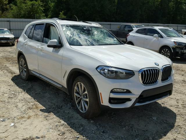 5UXTR7C53KLF23583 - 2019 BMW X3 SDRIVE3 WHITE photo 1