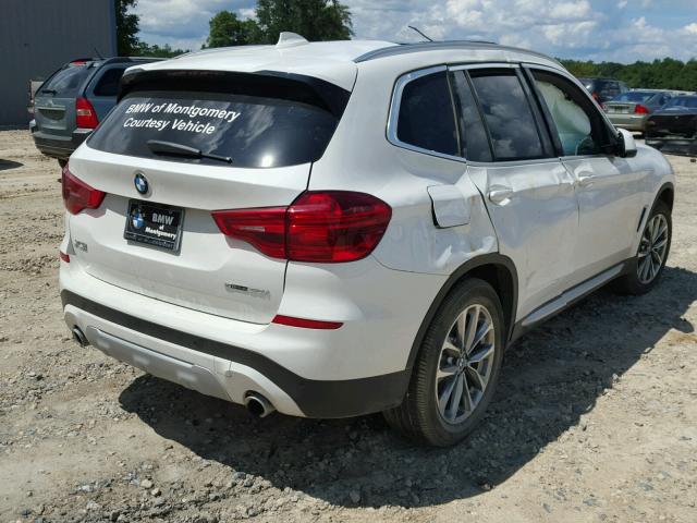 5UXTR7C53KLF23583 - 2019 BMW X3 SDRIVE3 WHITE photo 4