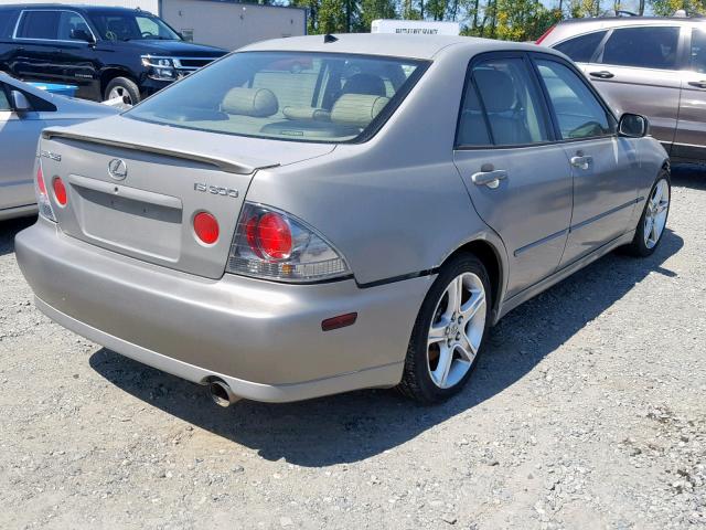 JTHBD192340082026 - 2004 LEXUS IS 300 GRAY photo 4