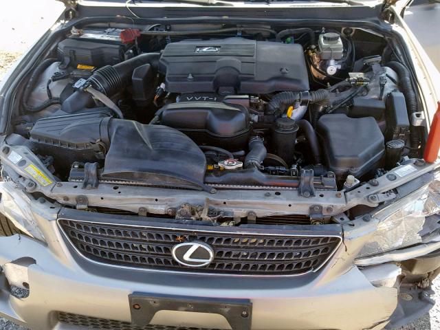 JTHBD192340082026 - 2004 LEXUS IS 300 GRAY photo 7