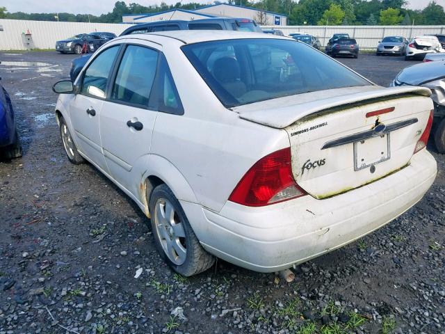 1FAFP38302W291644 - 2002 FORD FOCUS ZTS WHITE photo 3
