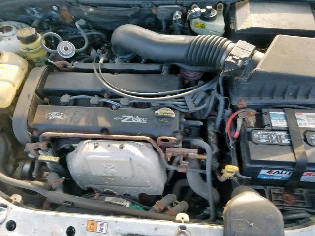 1FAFP38302W291644 - 2002 FORD FOCUS ZTS WHITE photo 7
